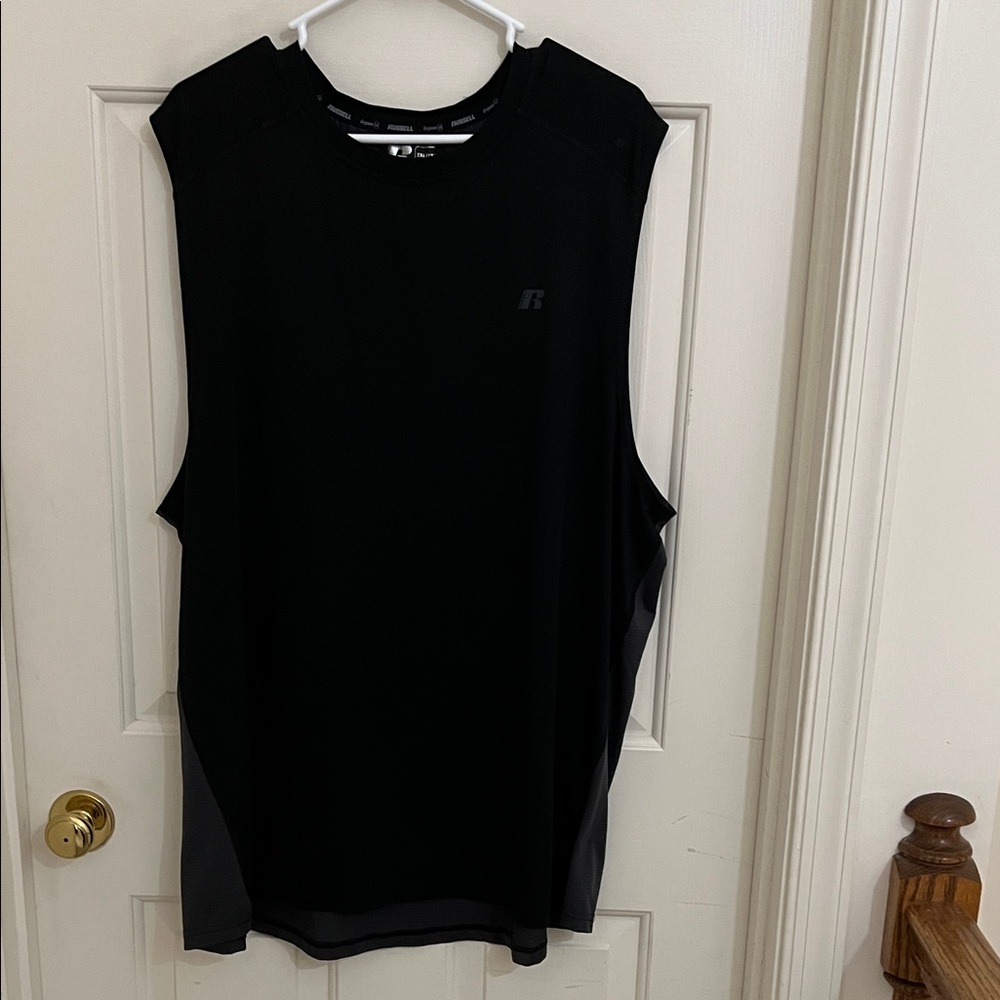 Russell Athletic Training Fit Black Tank Top Size 2XL (50-52)